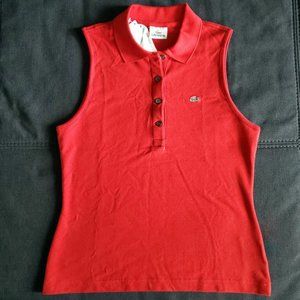 NWT Lacoste cotton mini pique stretch polo